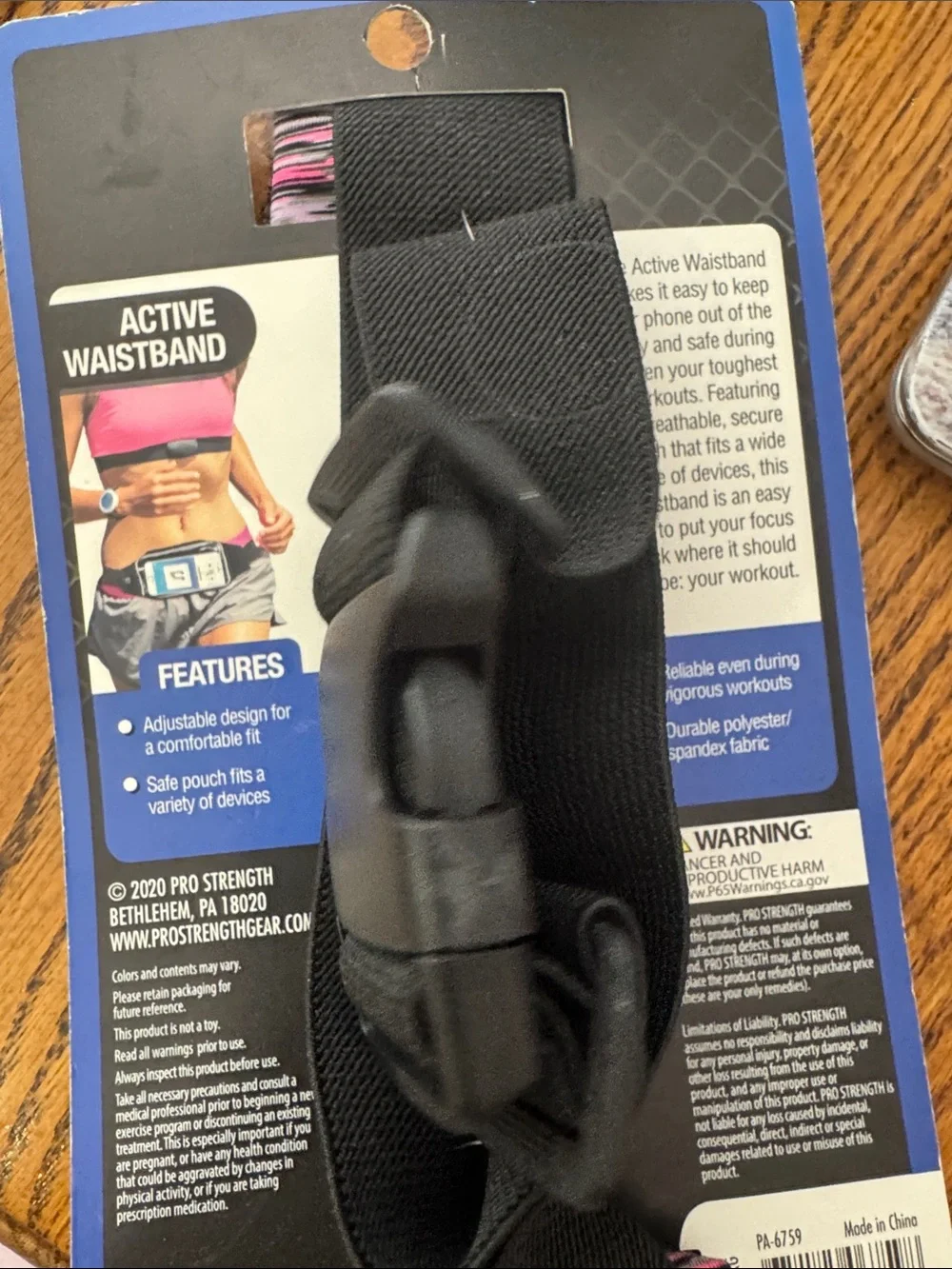 Active Waistband Phone Armband - Pink/Black Sport Cover